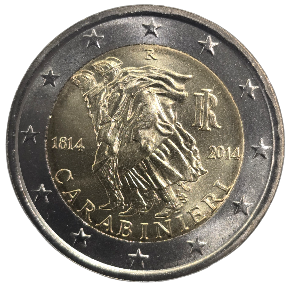 2 euros conmemorativa 200º Aniversario de los Carabinieri